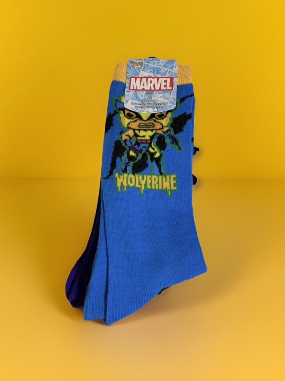 Marvel Funko Wolverine, Rogue, Magneto Men’s Crew Socks - 3 Pack